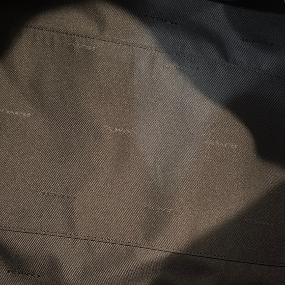 Coach Black Leather Duffel Bag - Picture 5 of 6